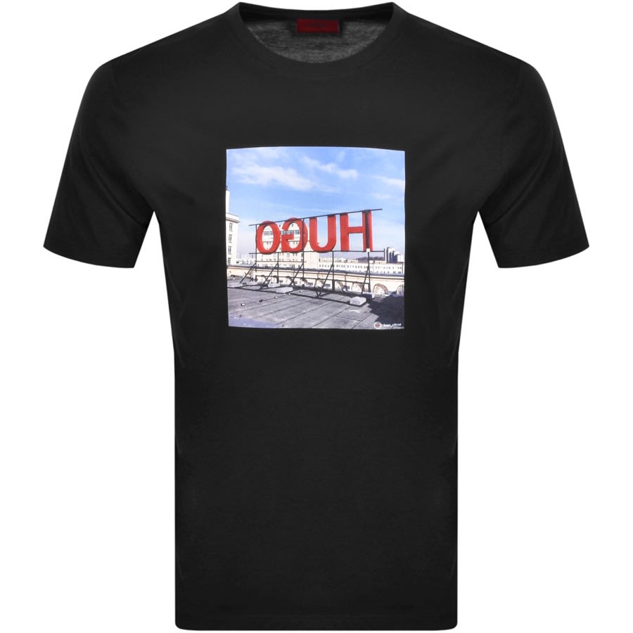Alternative Image for ProductHUGO Dus Logo T Shirt Black1